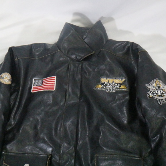 VTG AVIREX American Eagle Squadron  Bomber Jacket Sz XL Men - Picture 3 of 7